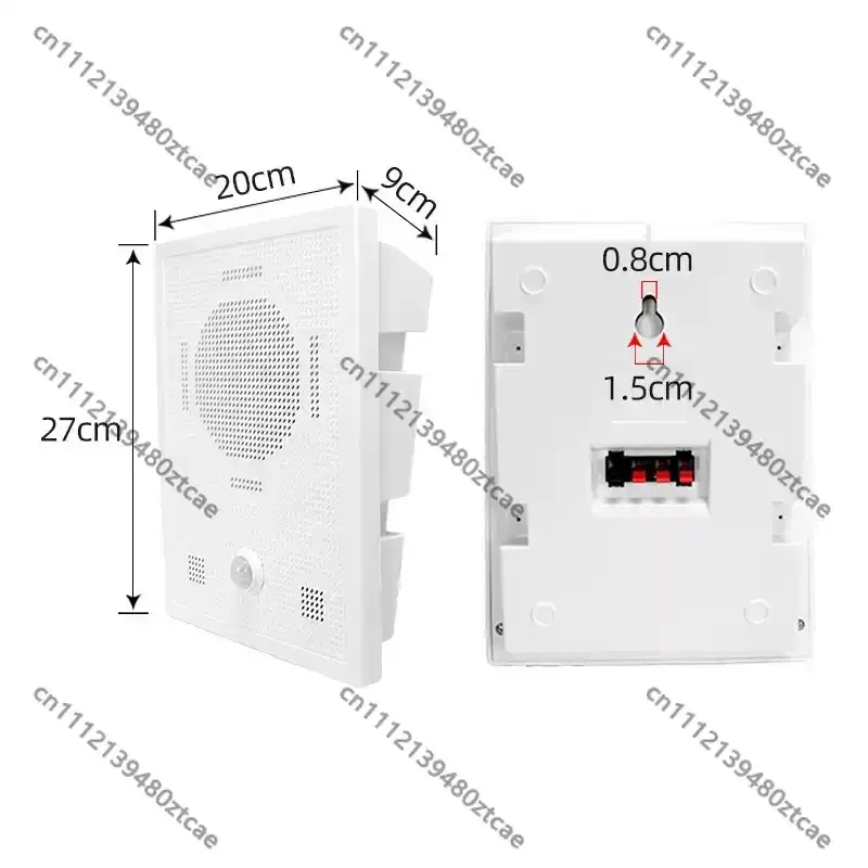 PIR Voice Prompt Player Timed Broadcast Mobile Custom Voice For Warehouse Factory