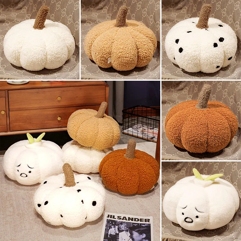New Style About 30CM Pumpkin Plush Toys Stuffed Plant Bedroom Decoration Halloween Decor Dolls Soothing Pillow Cushion