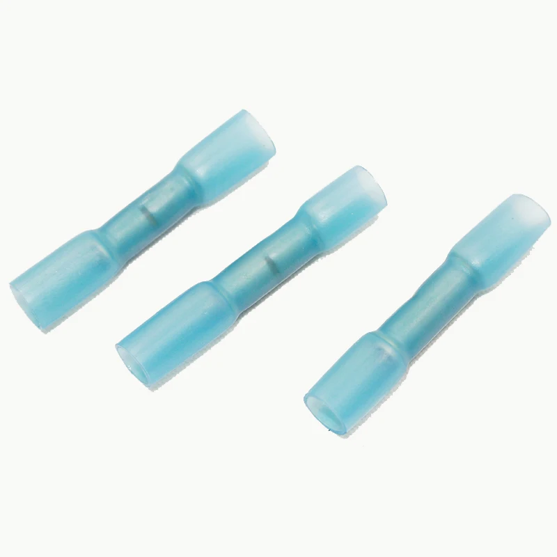 

BHT2 Blue Heat Shrink Butt Connectors and Splices For 1.5-2.5mm2 , 16-14 AWG Wires Terminal