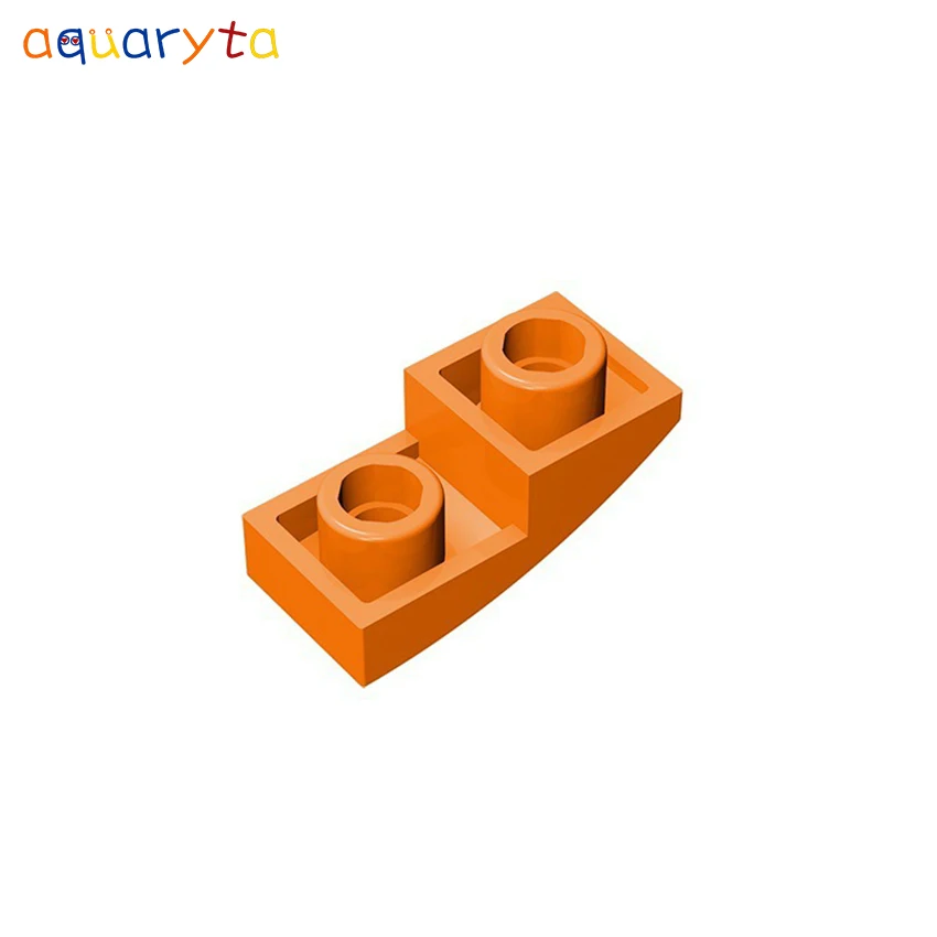 

AQUARYTA 100pcs Building Blocks Parts 24201 Plate with Half Bow Inverted 1x2x2/3 Small Particle Parts DIY Educational Toys