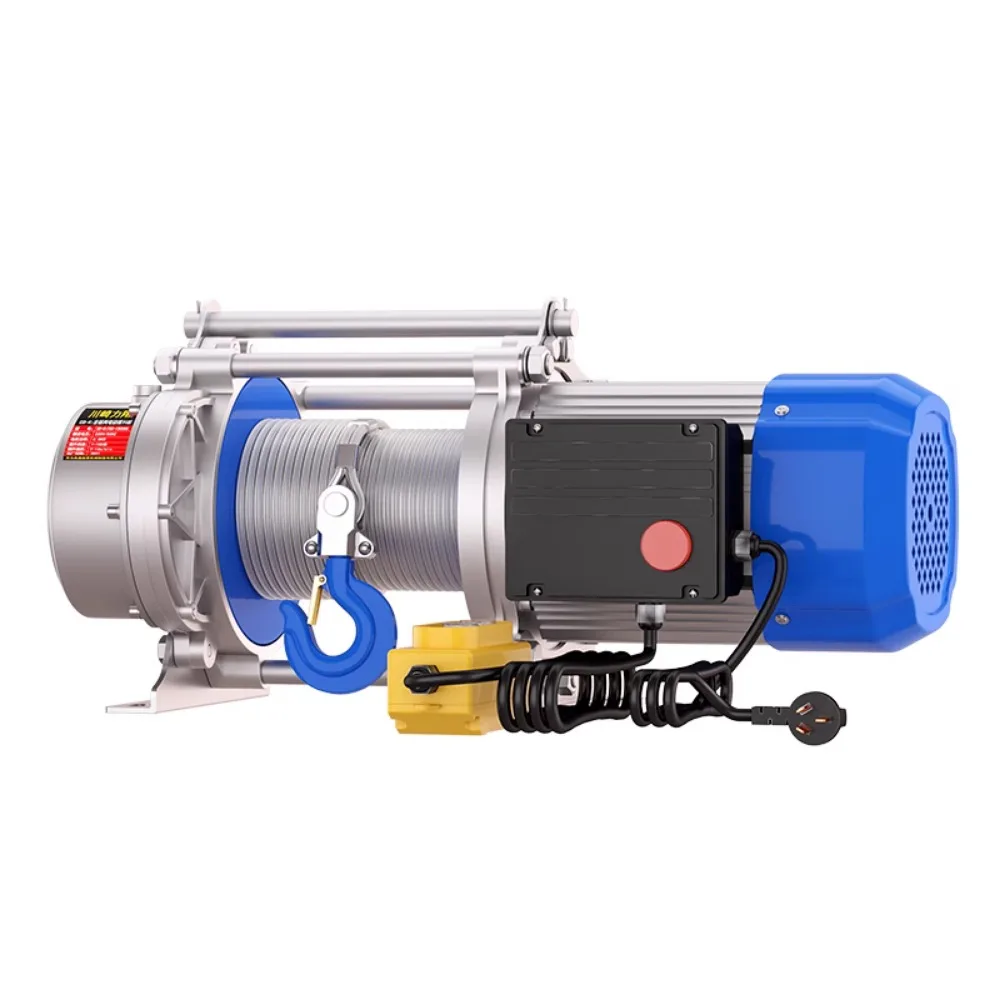 

Multi-kinetic electric hoist 380V winch 1 ton 2 tons 220V household small crane traction machine