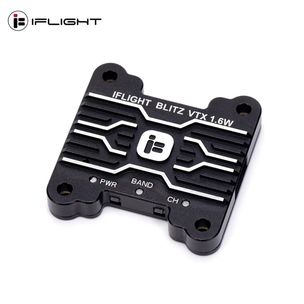 IFlight BLITZ 1.6W VTX High Power 5.8G 40CH PitMode 25mW 400mW 800mW 1600mW Adjustable for FPV Long Distance Video Transmitter