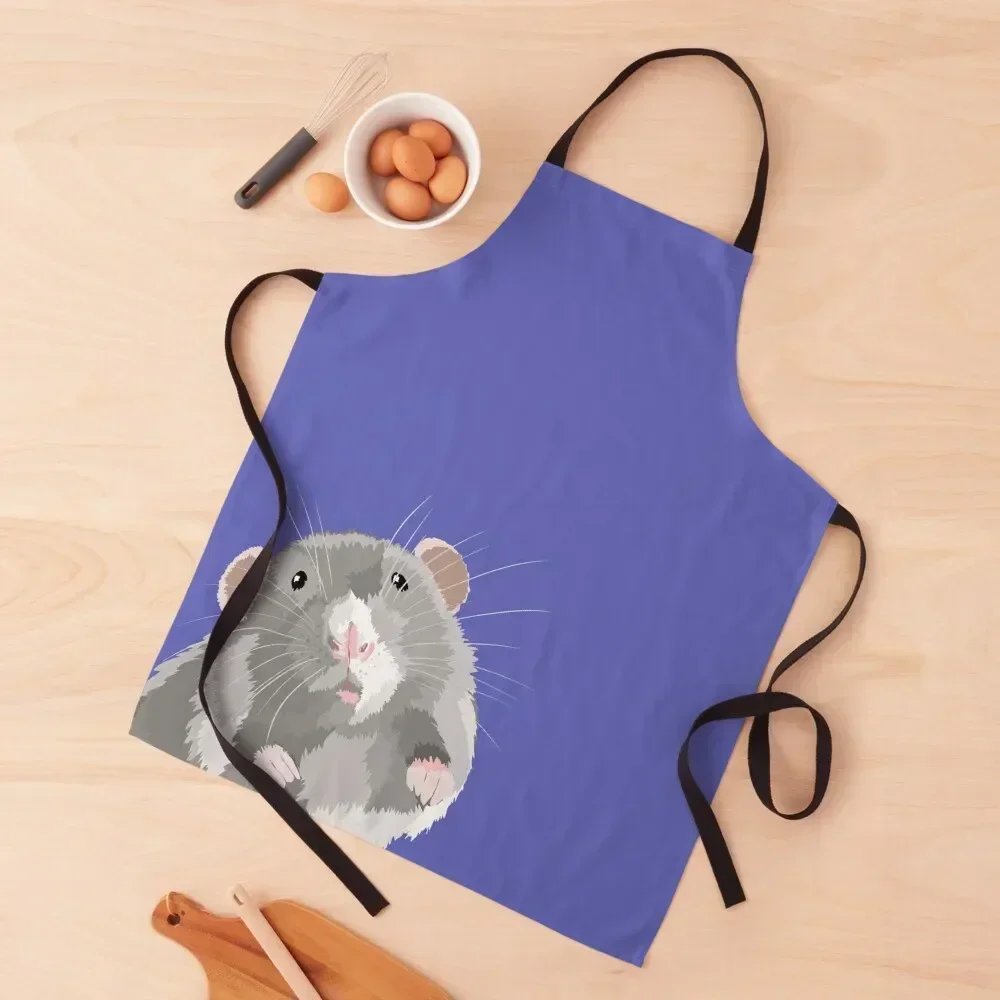 귀여운 쥐 캐릭터 주방 앞치마 이미지