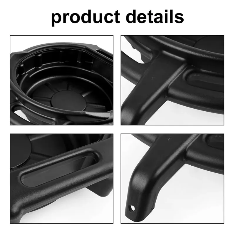 Factory Direct Compatible WithOil Drain Pan Waste Engine Oil Collector Oil Drip Tray with 3 Handles Car Maintenance and Repairin