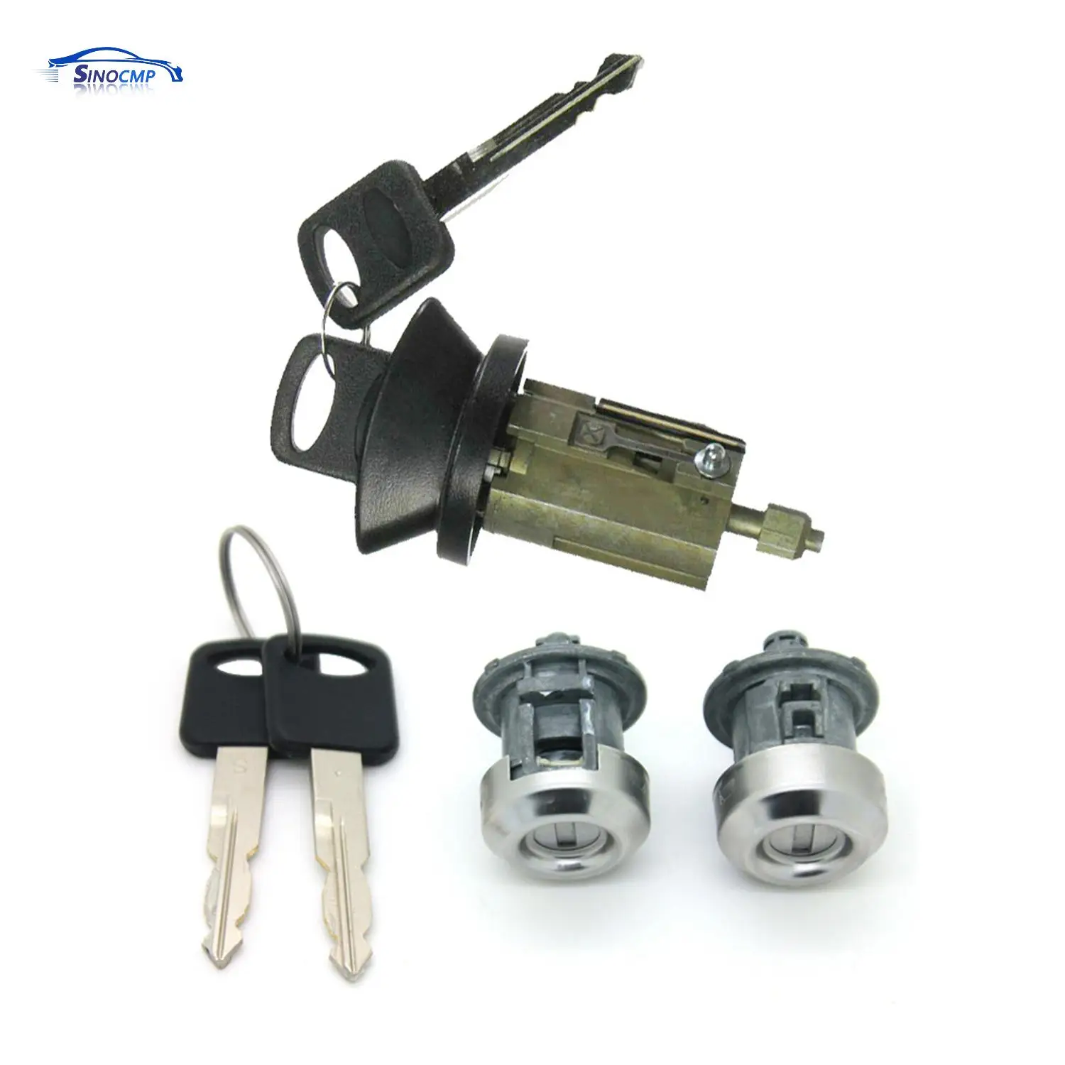 

3 PCS Ignition Door Switch Lock Cylinder W/2 Logo Keys For 2005-2007 Ford F-250 707624 703362 Car Engine Replacement Parts