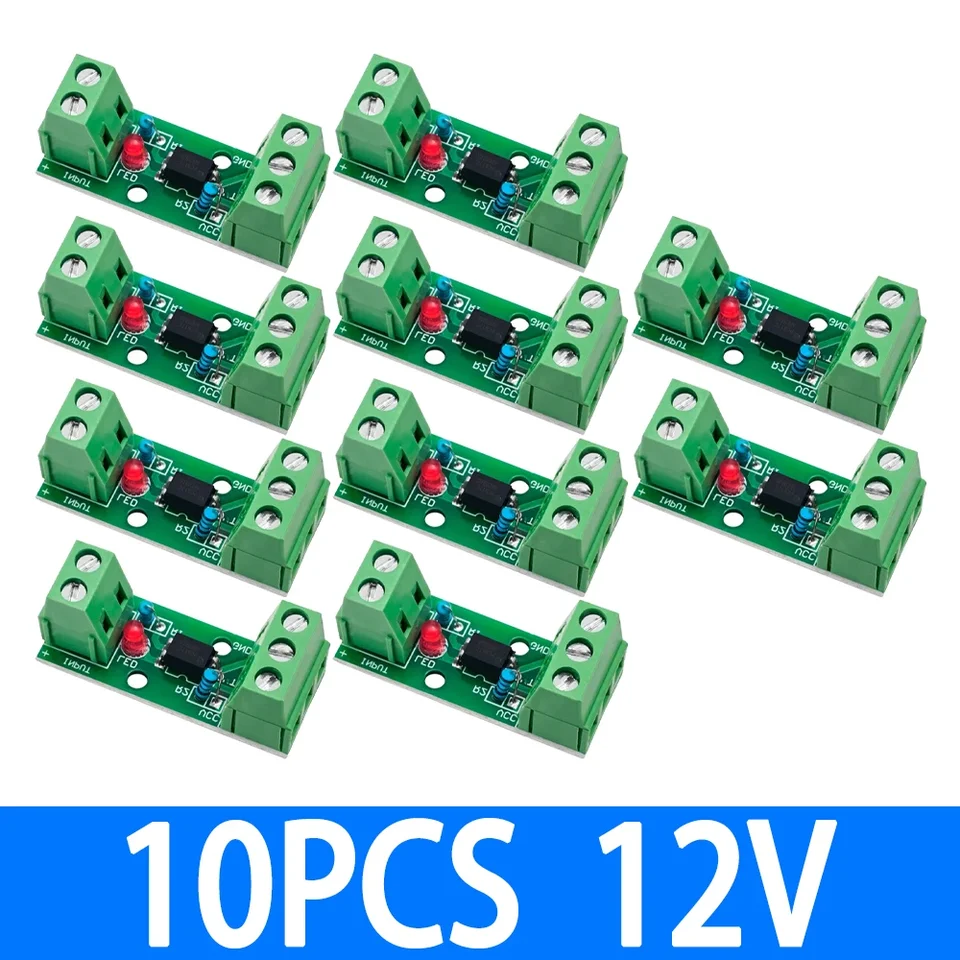 1~20PCS 1 Channel Way Optocoupler Isolation Module PC817 3V-5V 12V 24V Photoelectric Isolator Rail Holder PLC Drive Motor Board, image 11