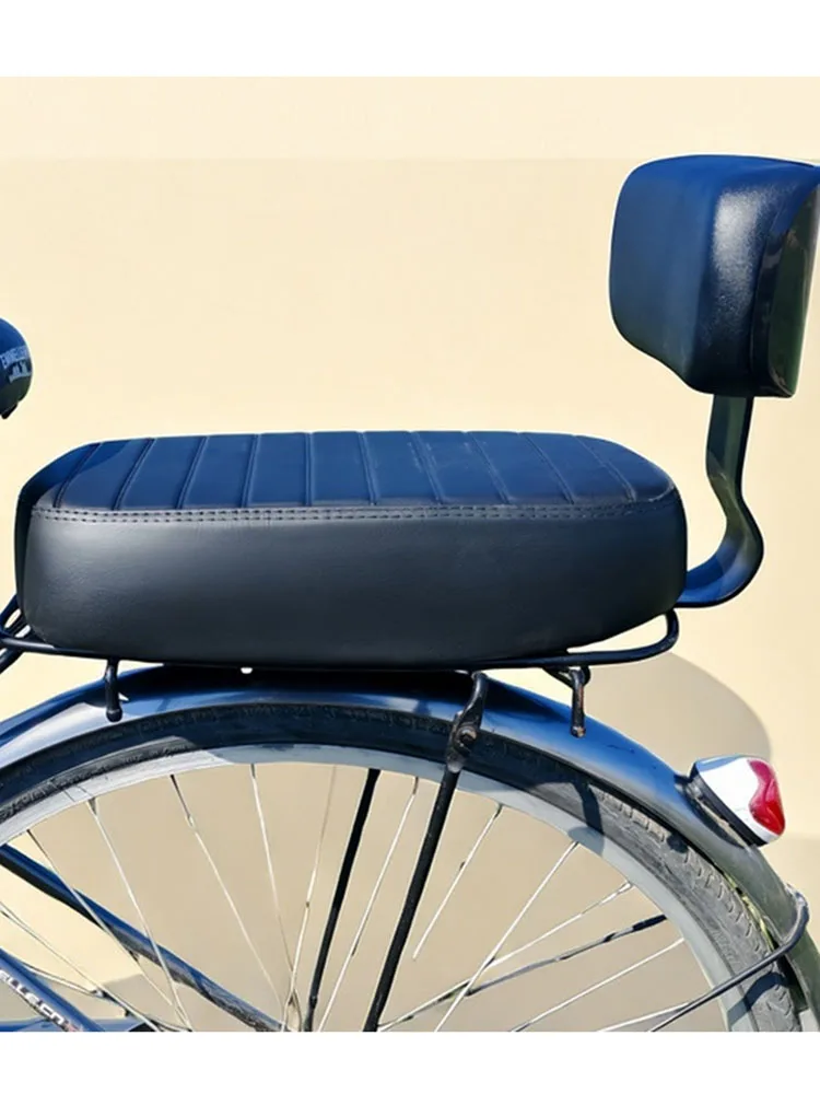 AliExpress NONE Thickened Bike Rear Seat With Backrest Soft PU Bicycle Back Saddle Road Bike Child Passenger Back Cycling Replacement Parts