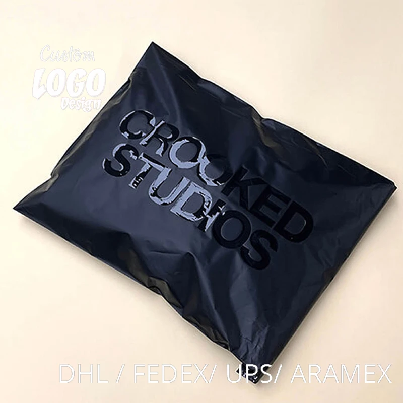 Custom logo clothing packaging mailing bags polymailer courier shipping envelope mailer bag