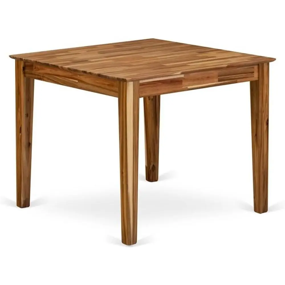 

36 Square Top Wood Dining Table with 4 Wooden Legs, or Kitchen, Dining Room and Restaurant, in Oak