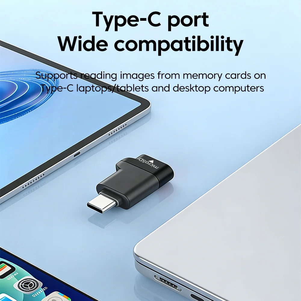 

Устройство для чтения карт памяти Type C, устройство для чтения карт памяти Micro SD TF, высокоскоростное устройство для чтения карт памяти для ПК, аксессуары для ноутбуков, адаптер Micro SD