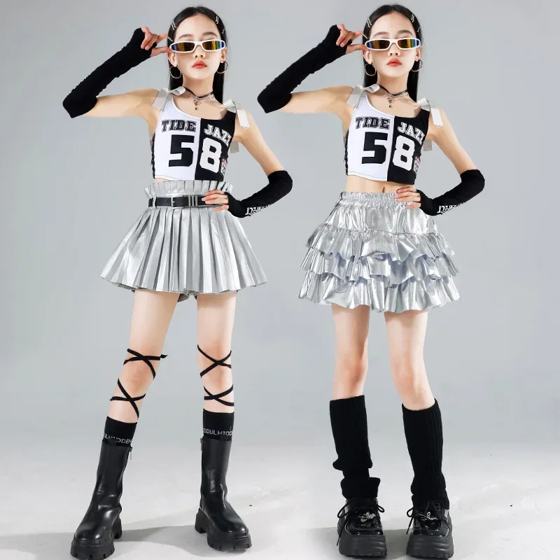 

Children's Street Dance Costume Trend Children's Hip-hop Girl Group Girl Stage Walk, Girls' Jazz Dance Performance Costume