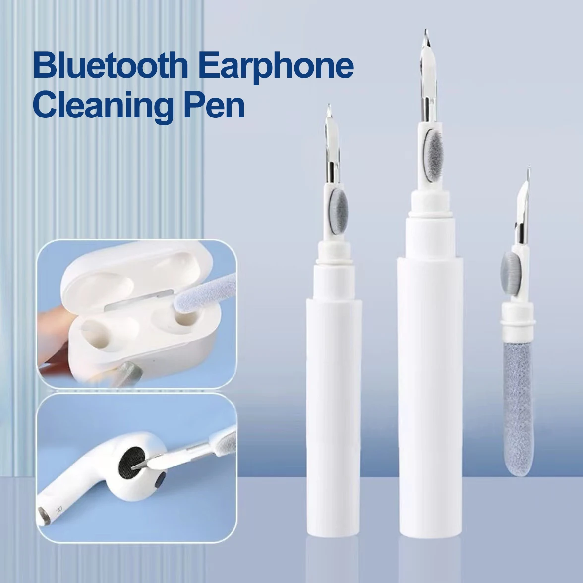 

Bluetooth Earphones Cleaning Pen For Airpods Pro 3 2 1 Earbuds Case Cleaner Kit Cleaning Brush For Headphones Cleaning Tools