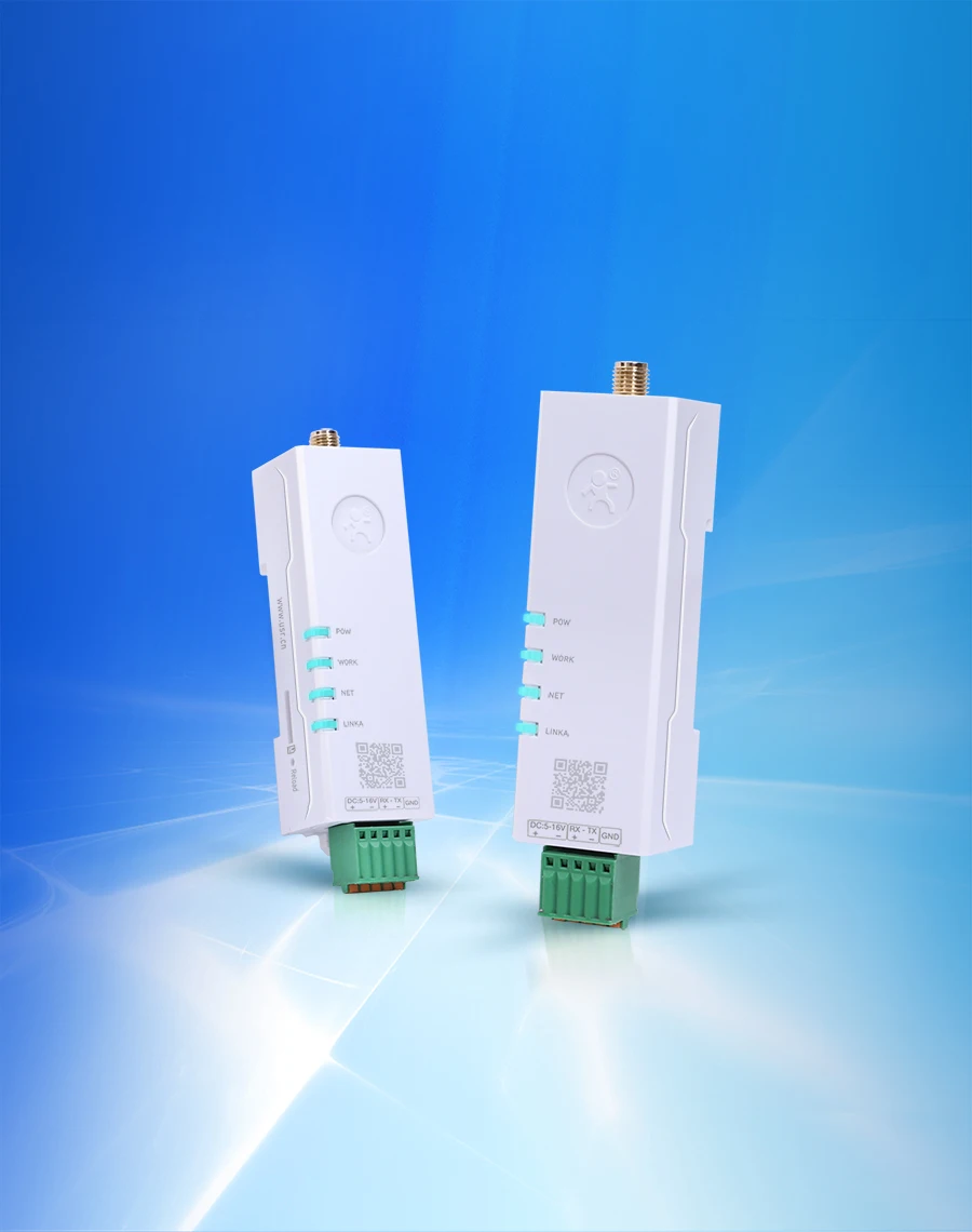 Ultra-Small Wide-Voltage DIN-Rail Cellular 4G CAT 1 Modem USR-DR152 RS232 Port TTL SIM Bands