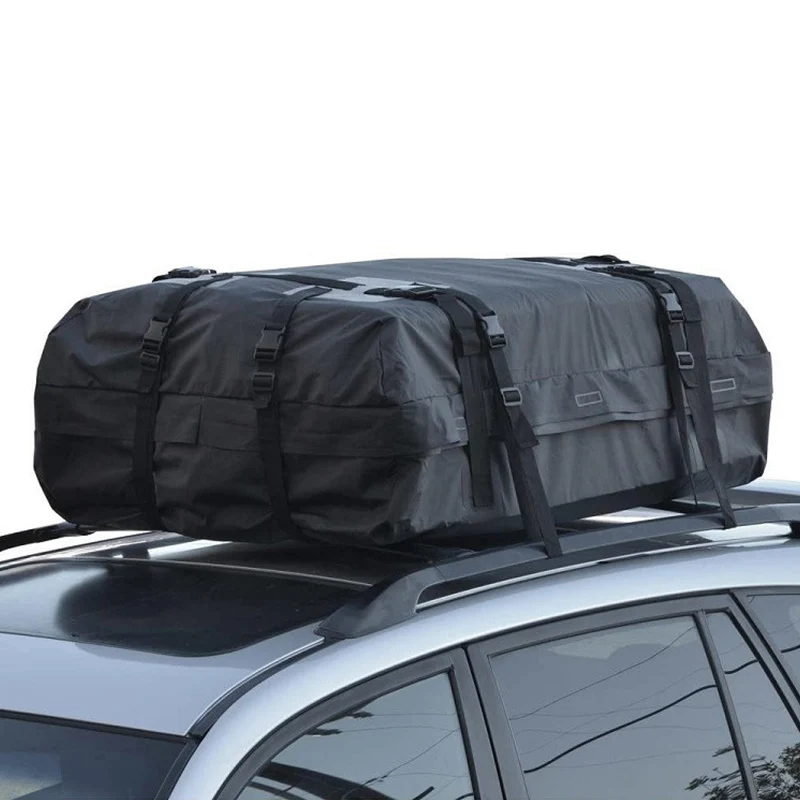 600D Waterproof Cargo Bag Car Roof Cargo Carrier Universal Luggage Bag Storage Cube Bag for Travel Camping Luggage Storage Box