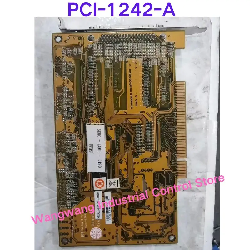 Second-hand test OK , PCI-1242-A 4-axis pulse servo motor motion control card
