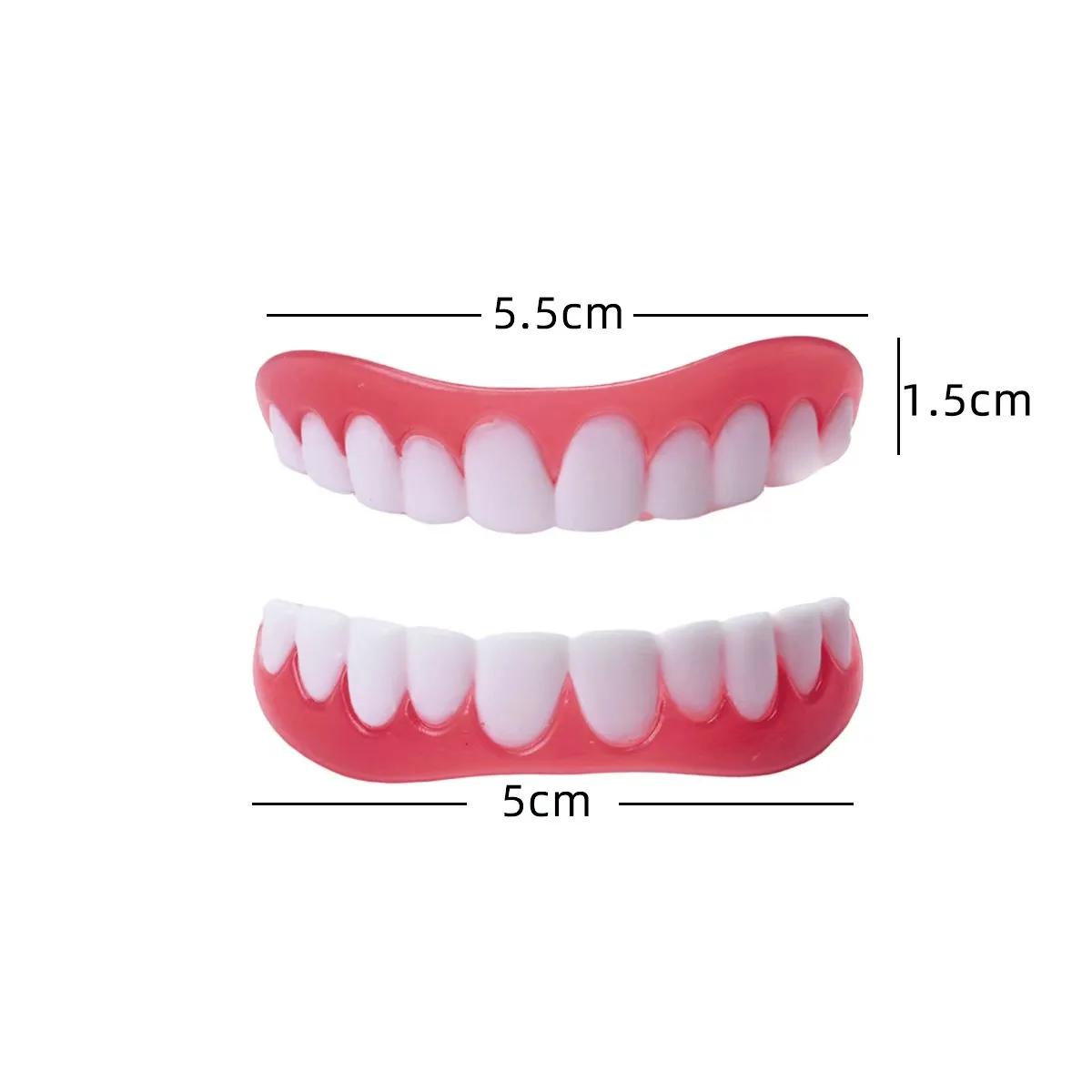 Dental New Denture Silicone Kit Denture Liners Soft Denture Kit Soft Denture Kit Teeth Upper And Lower Set Easy Use Braces