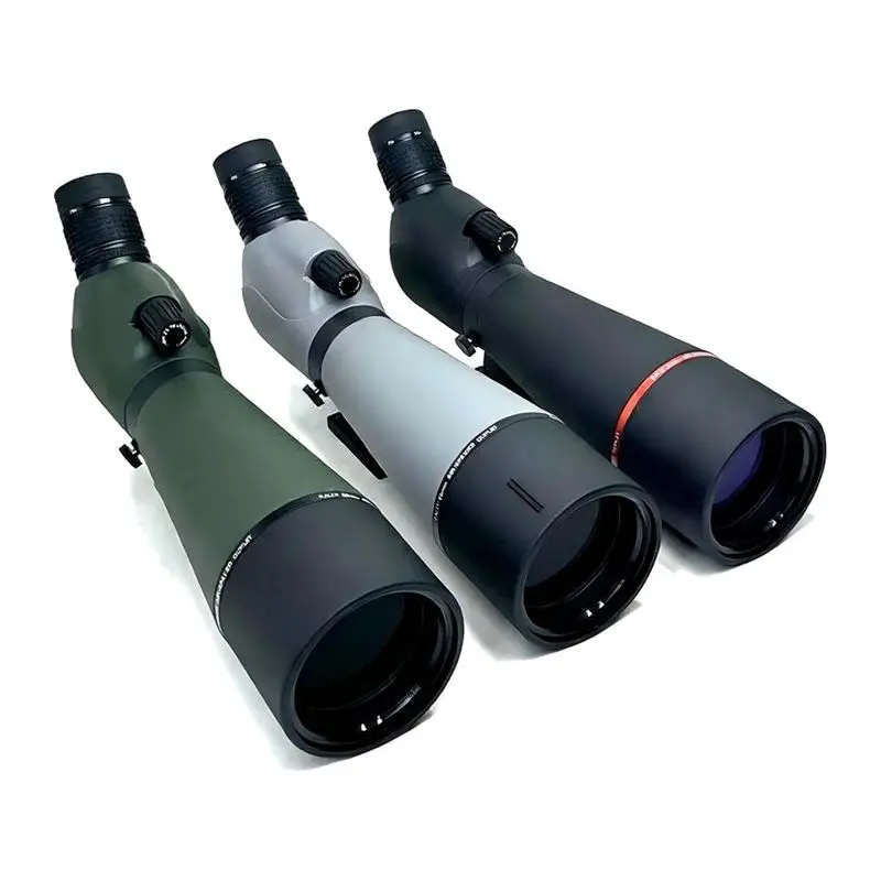 HD Monoculars Waterproof BAK4 High Power Outdoor Shooting Birding 25-75x80