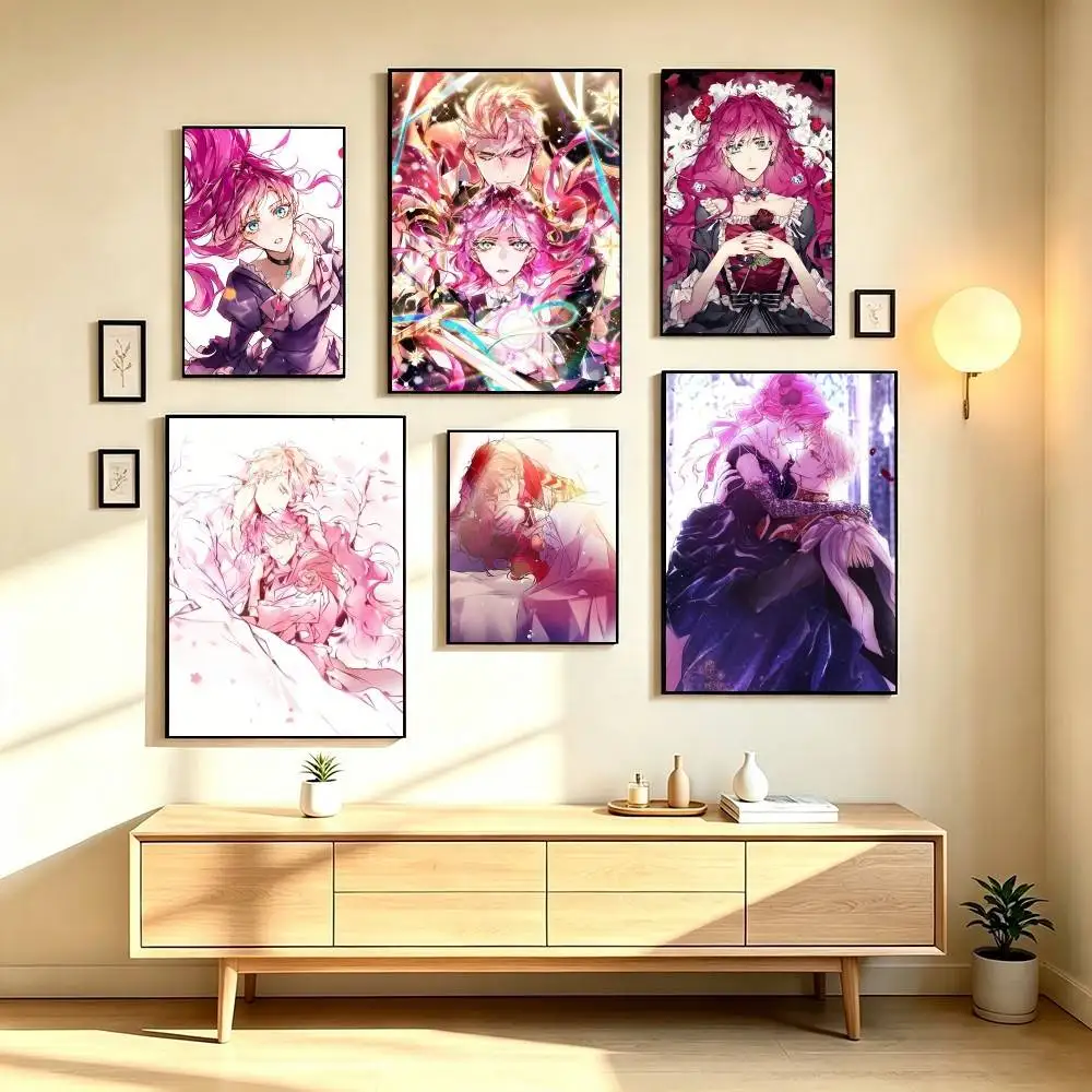 V-Villains Are Destined to Die Webtoon  Poster High Quality Dorm Living Room Aesthetic Wall Decoration Painting Stickers Gift