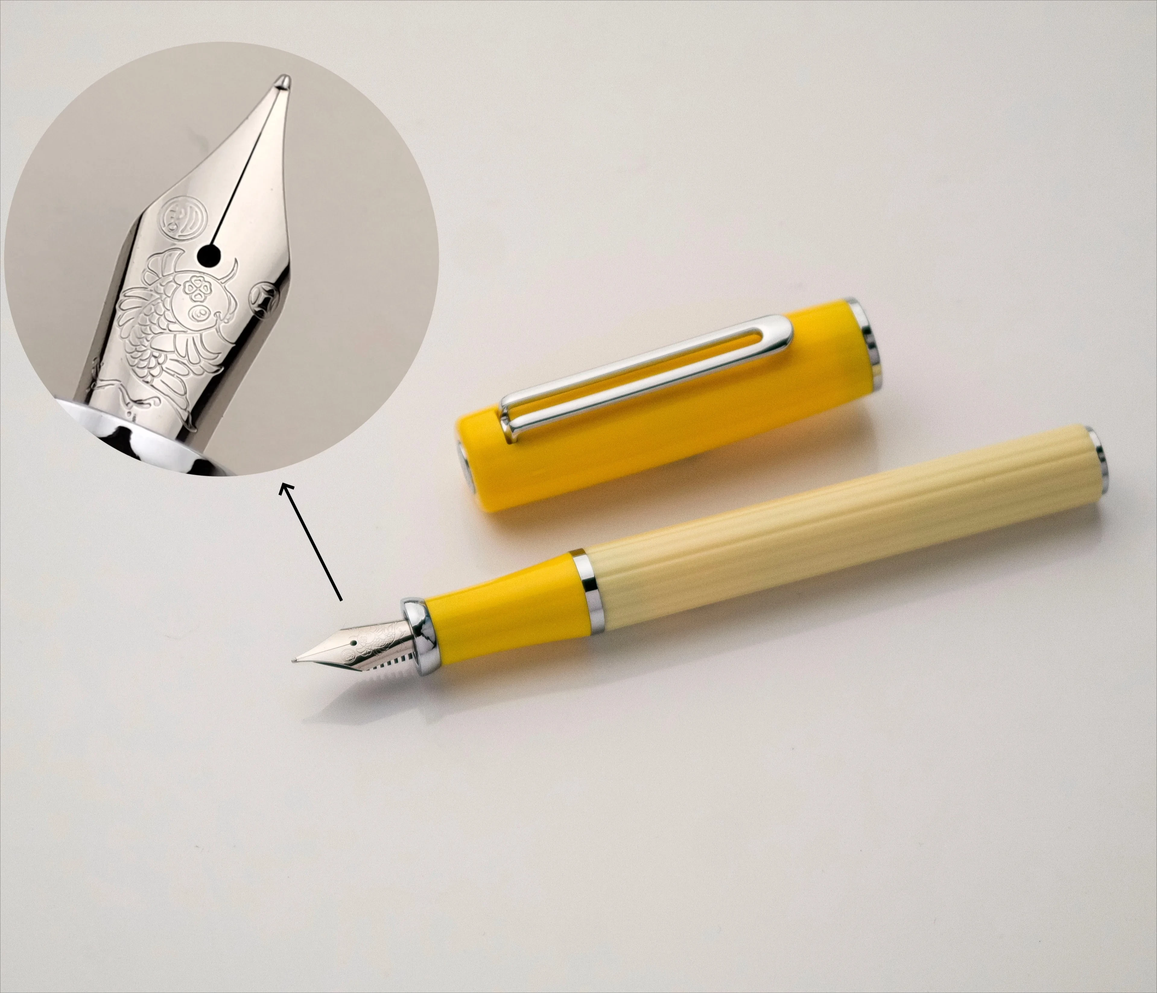 

Магнитная перьевая ручка Tangmoon E5 Resin Original Inspiration 2026 с пером EF/F Lotus для письма, тренировок и подарков, канцелярские товары