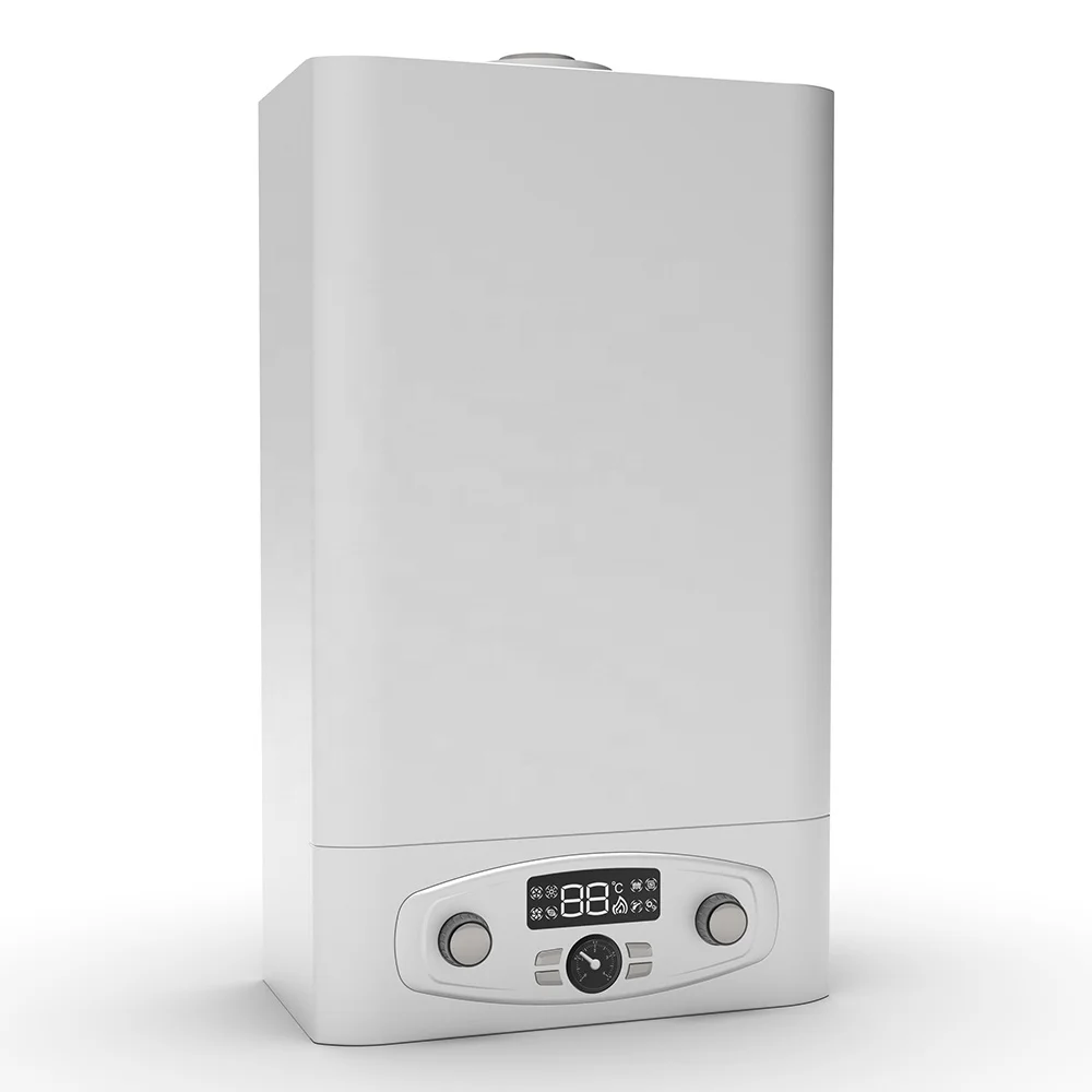 Factory Sale Domestic 20kW-32kW Natural Gas Boiler Electric Powered Water Heater With Copper Heat Exchanger For Households