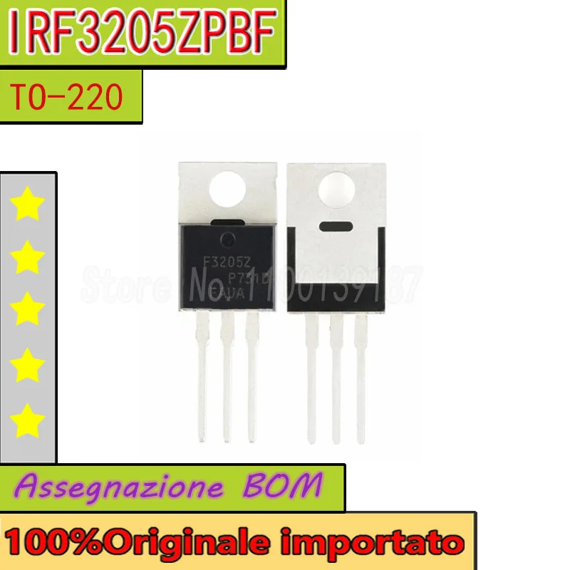 10pcs/lot  IRF3205ZPBF  IRF3205Z  F3205Z TO-220 N-channel MOSFET 55V 75A