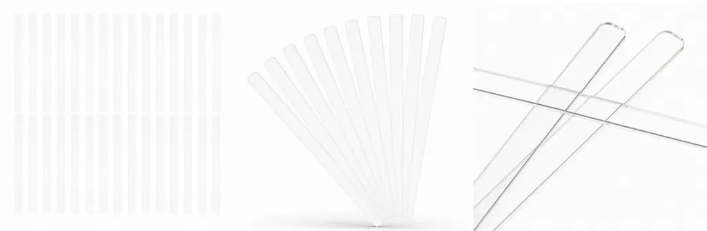 30Pcs Transparent Acrylic Plant Labels Rectangular Blanks for DIY Garden Markers Succulent Flower Pot Tags Luggage Name Labels