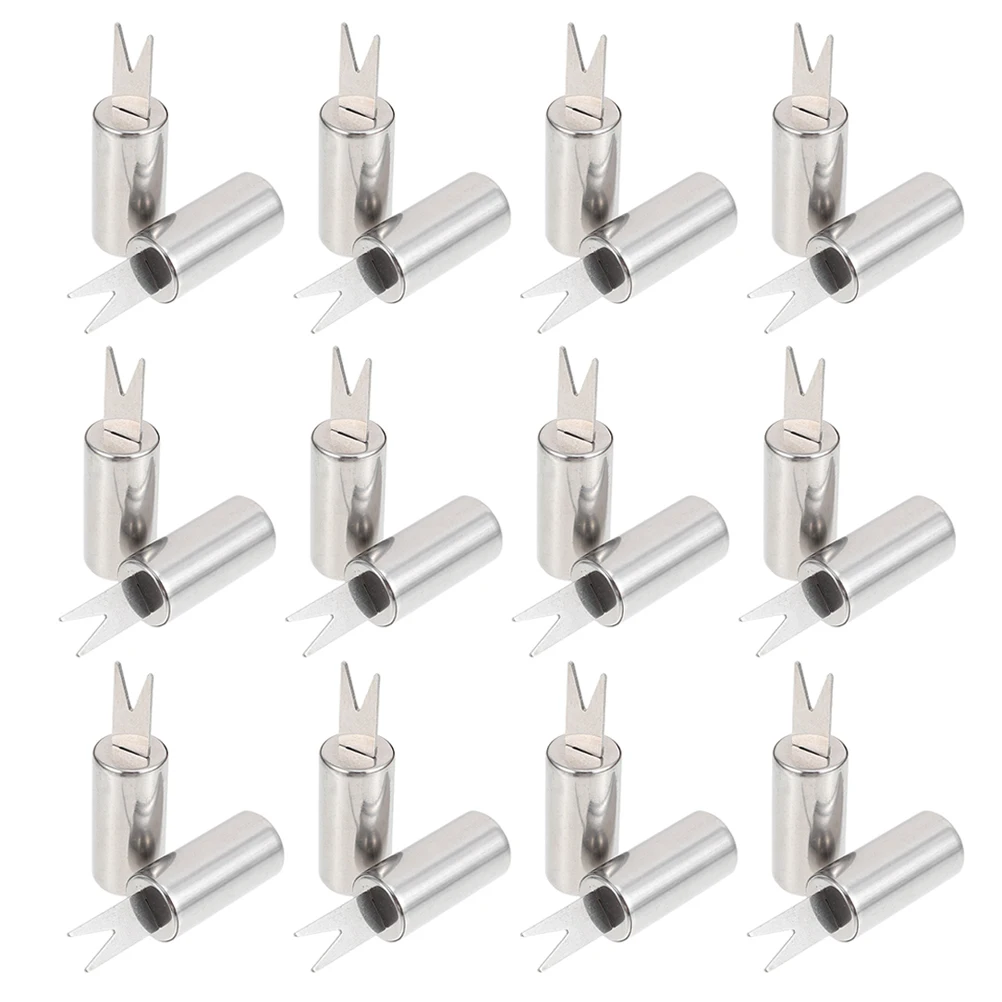 

20pcs Corn Fork Fruit Smooth Edges Barbecue Skewers Portable Holders Stainless Steel Grilling Kabob Bbq Tools Camping