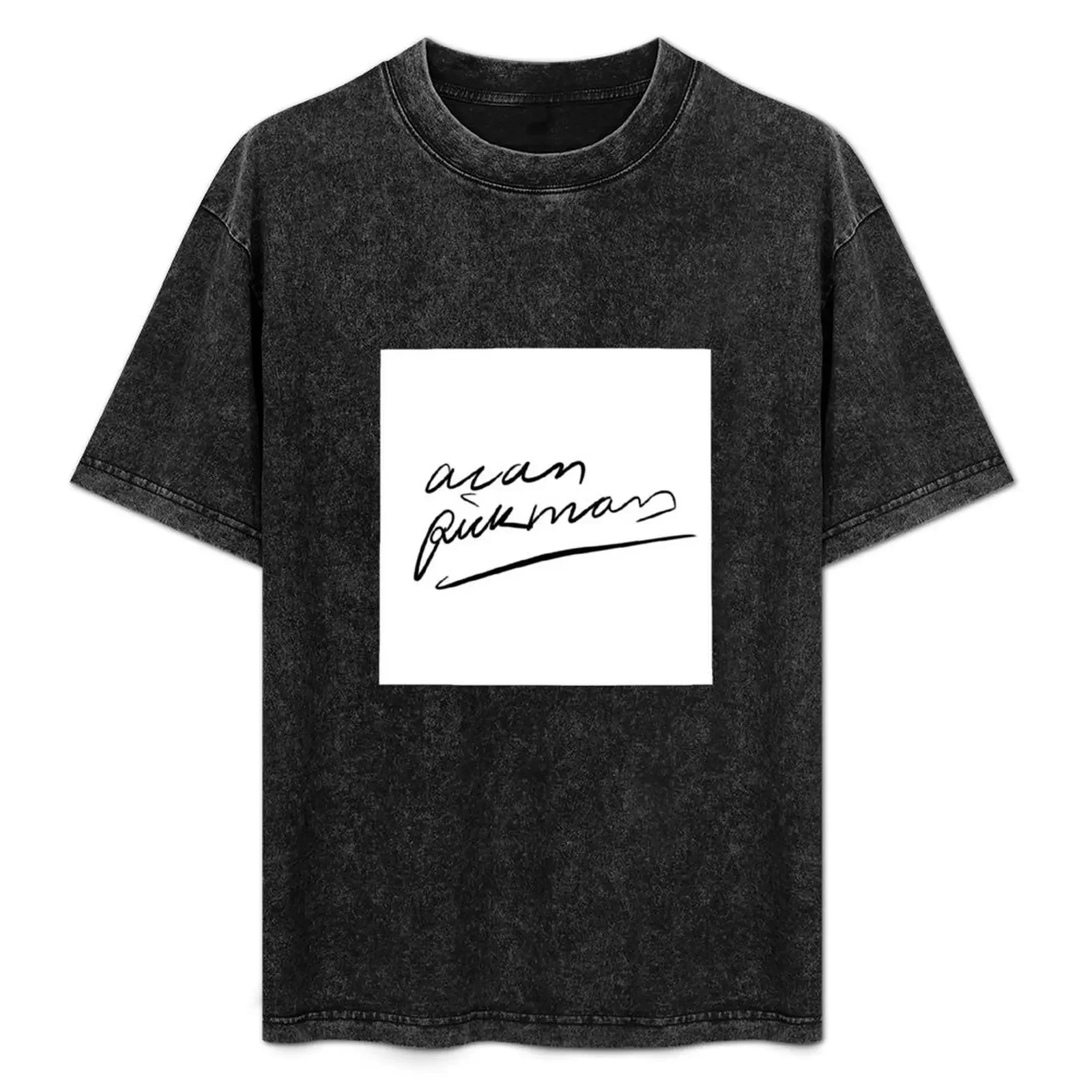 

Alan Rickman Signature T-Shirt quick drying sweat t shirt for men