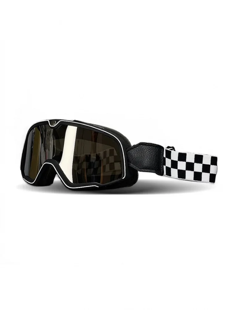 AliExpress NONE Retro Motorcycle Helmet Pilot Goggles Glasses Windproof Motocross Sunglasses Vintage Helmet Glasses Cycling Racing Cafe Racer