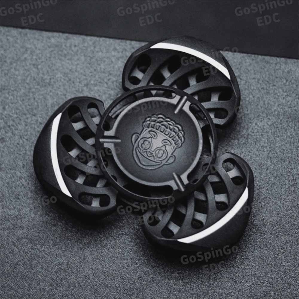 ZacLab EDC ฟิดเจ็ตสปินเนอร์ไทเทเนียมขนาดเล็ก รุ่นลิมิเต็ด 88 ชิ้น สัมผัสการใช้งาน ฟิดเจ็ตสปินเนอร์สามใบพัด ช่วยบรรเทาความวิตกกังวล