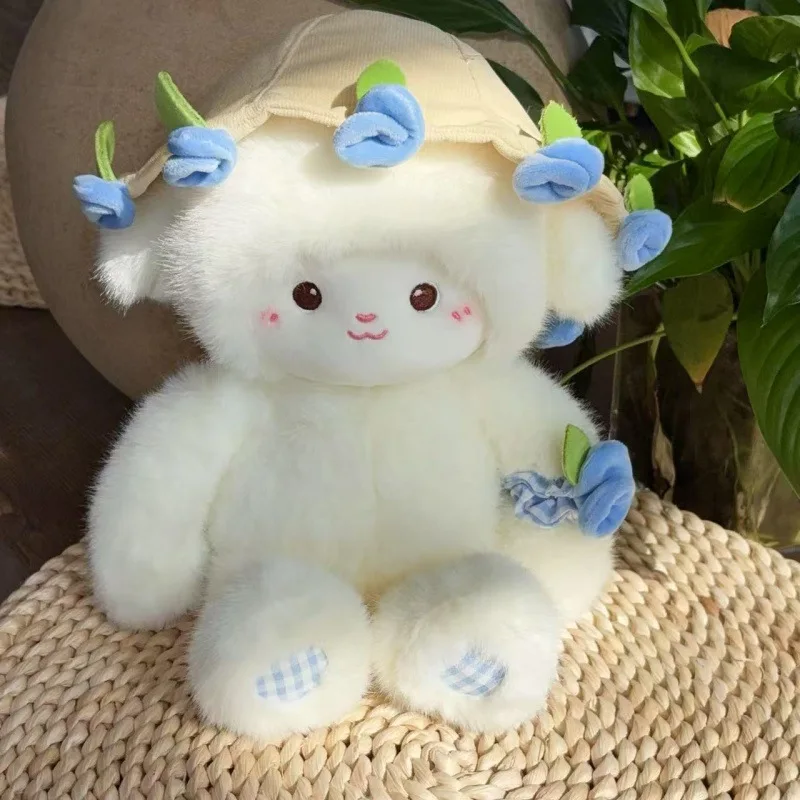 Adorabile malvagio Creativo Morbido peluche bambola Piccolo Anime Bouquet di rose Bambola Animale LambSleep Compagno Giocattolo alla moda Bambola Festival Regalo