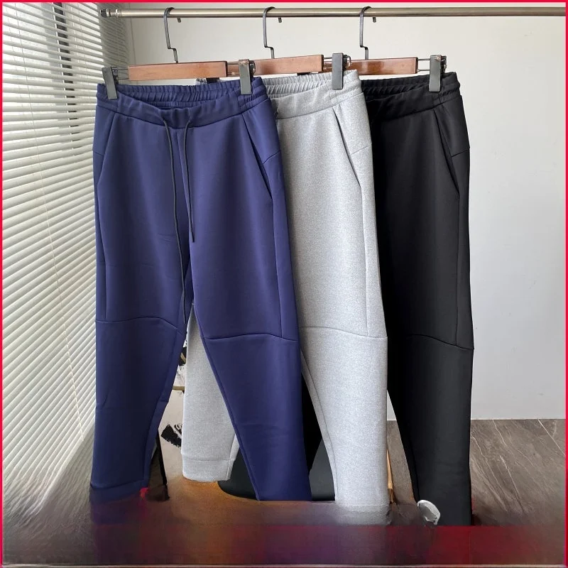 

Мужские осенне-зимние эластичные воздушные слои ткани, спортивные повседневные брюки с 3D пошивкой, молодежные витали, обычные тонкие длинные брюки...