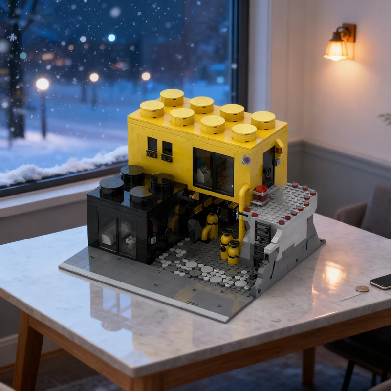 

1168pcs MOC Bricks To Live In Blacktron Modular Streetscape Model Building Blocks Creative Display Gift Collectible Decor Kids