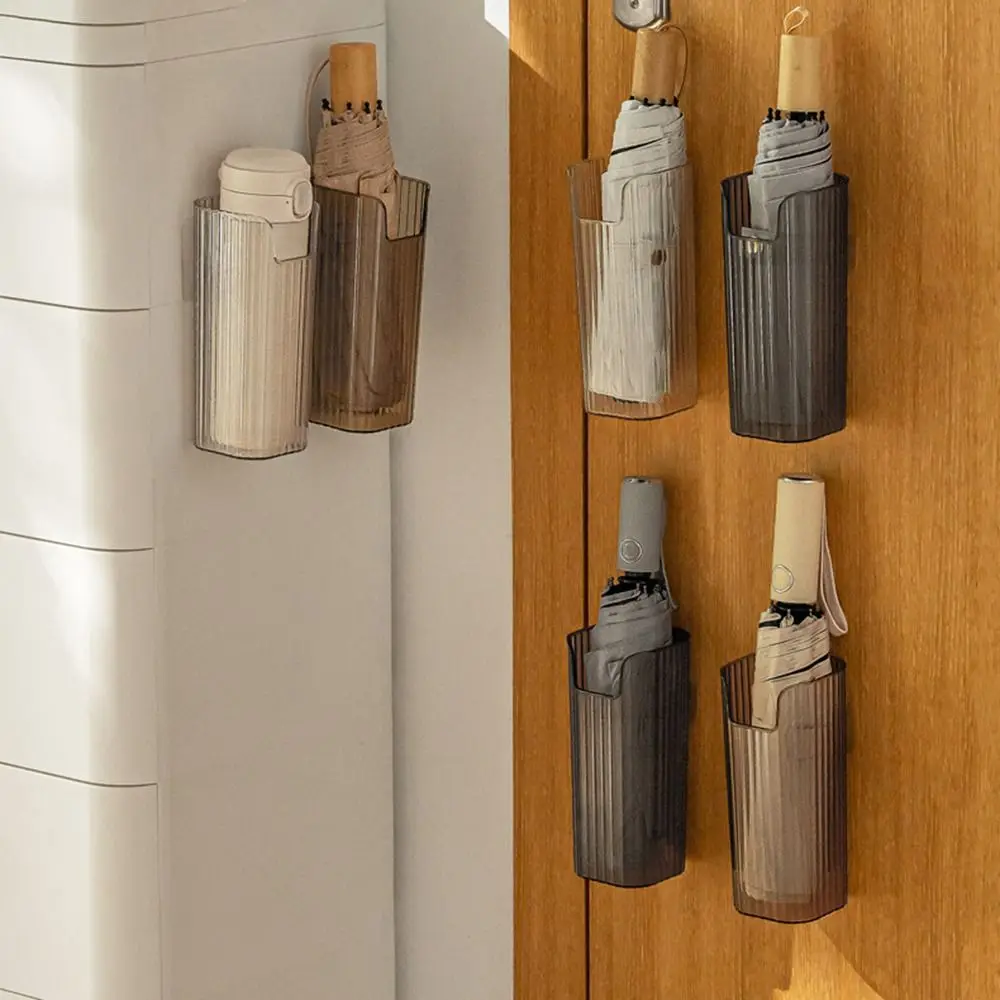 

Simple Umbrella Storage Box Vertical Wall-mounted Foldable Umbrella Holder Efficient Detachable Long Barrel Storage Box