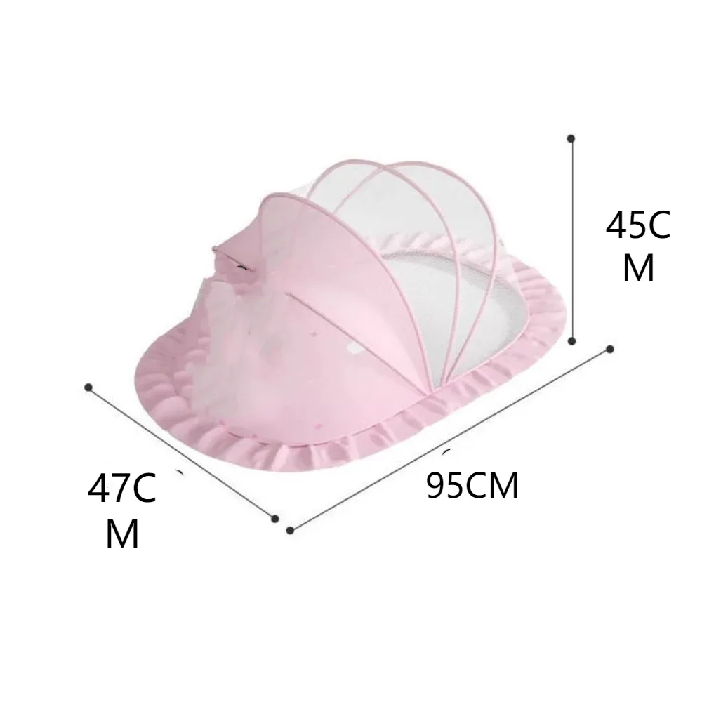 Mosquitera plegable para cama, cubierta de plástico para mosquitos, yurta, accesorios para bebés, novedad