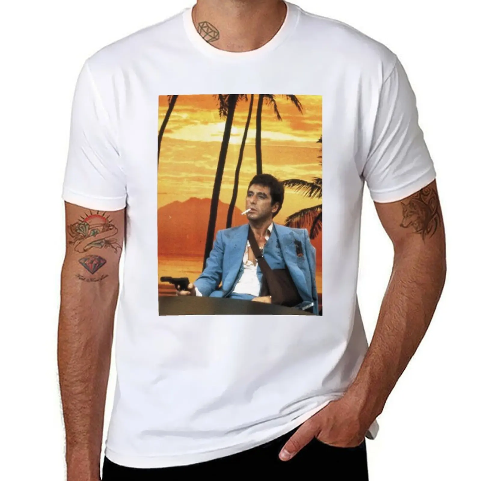 

Scarface T-Shirt t shirt man plain man t shirt cotton T-Shirt
