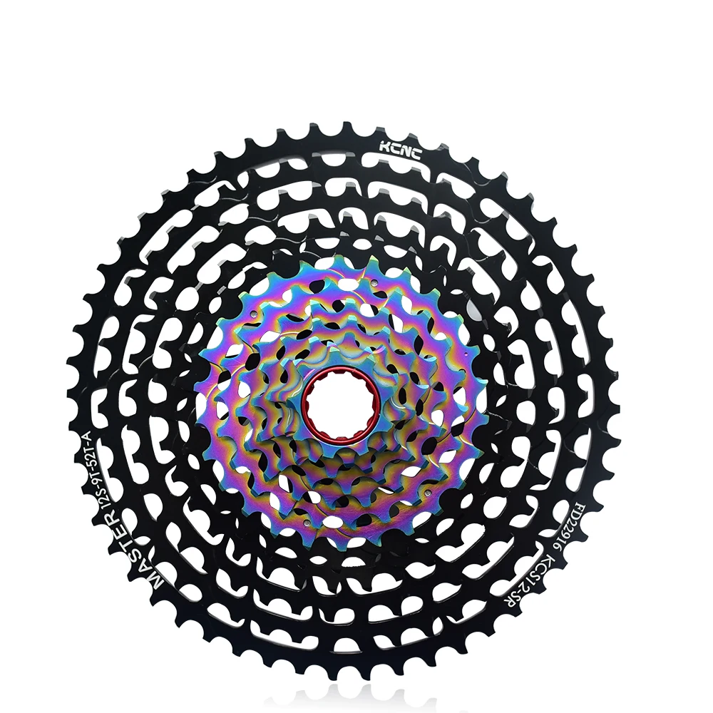 

KCNC Cassette 12-speed MTB 9-52 Teeth Freewheel Cassette for SRAM XX1 Eagle XD XDR 12S Black color