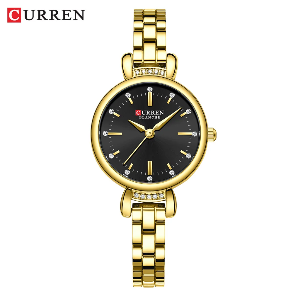 CURREN Original Quartz Watch for Women Fashion Elegant Ladies Watches Stainless Steel Waterproof Women\'s Wristwatch