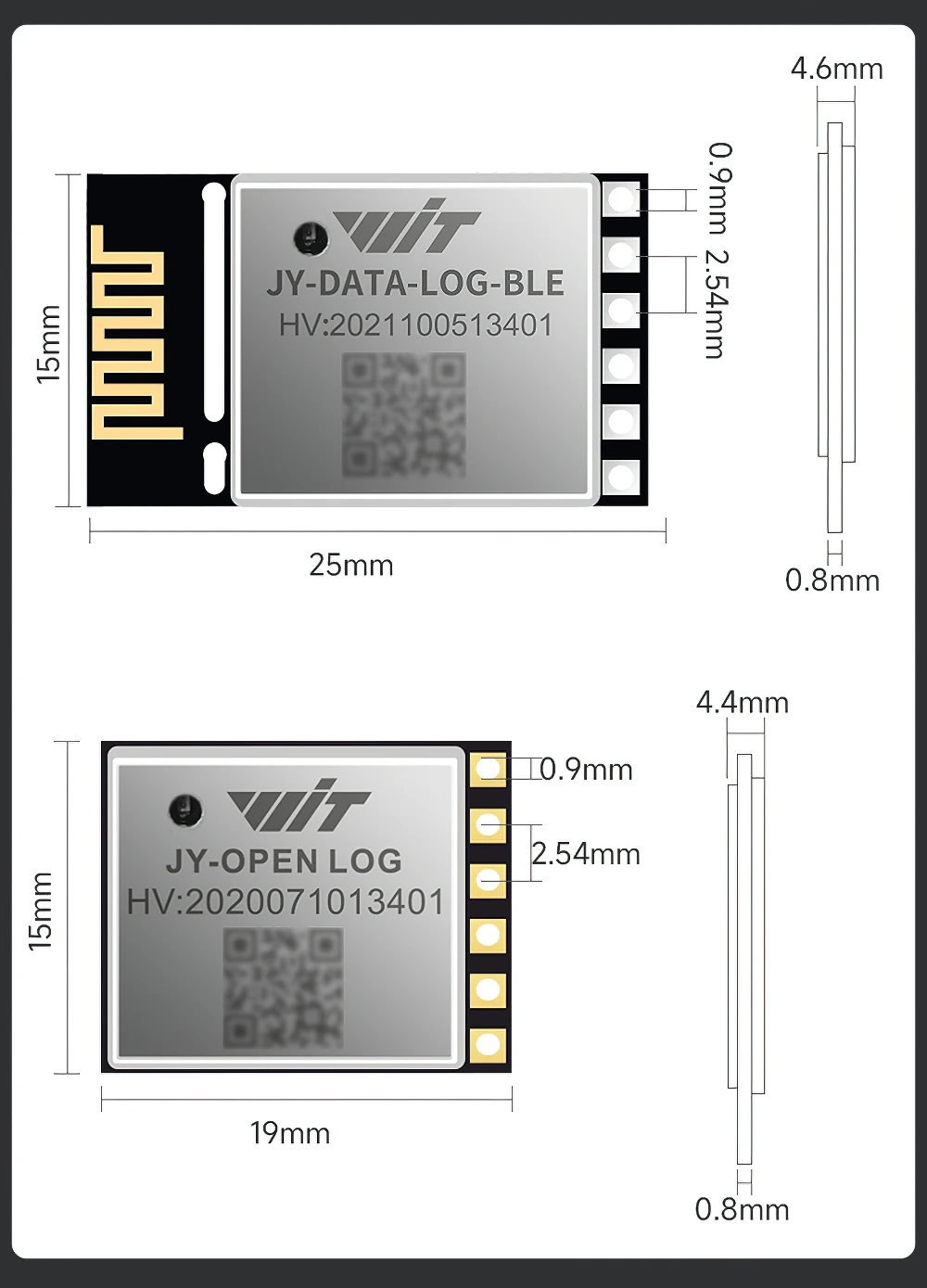 Imagem -06 - Witmotion Jy-data-log Gravador de Dados de Série de Alta Velocidade sd Cartão de Armazenamento Flash Bluetooth Ble5.0 Caixa Preta Módulo