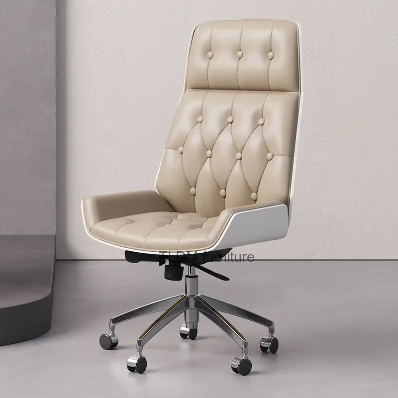 Modern Mobile Office Chair Simple Comfy Lounge Meditation High Back Nordic Computer Chair Swivel Chaise De Bureaux Furniture