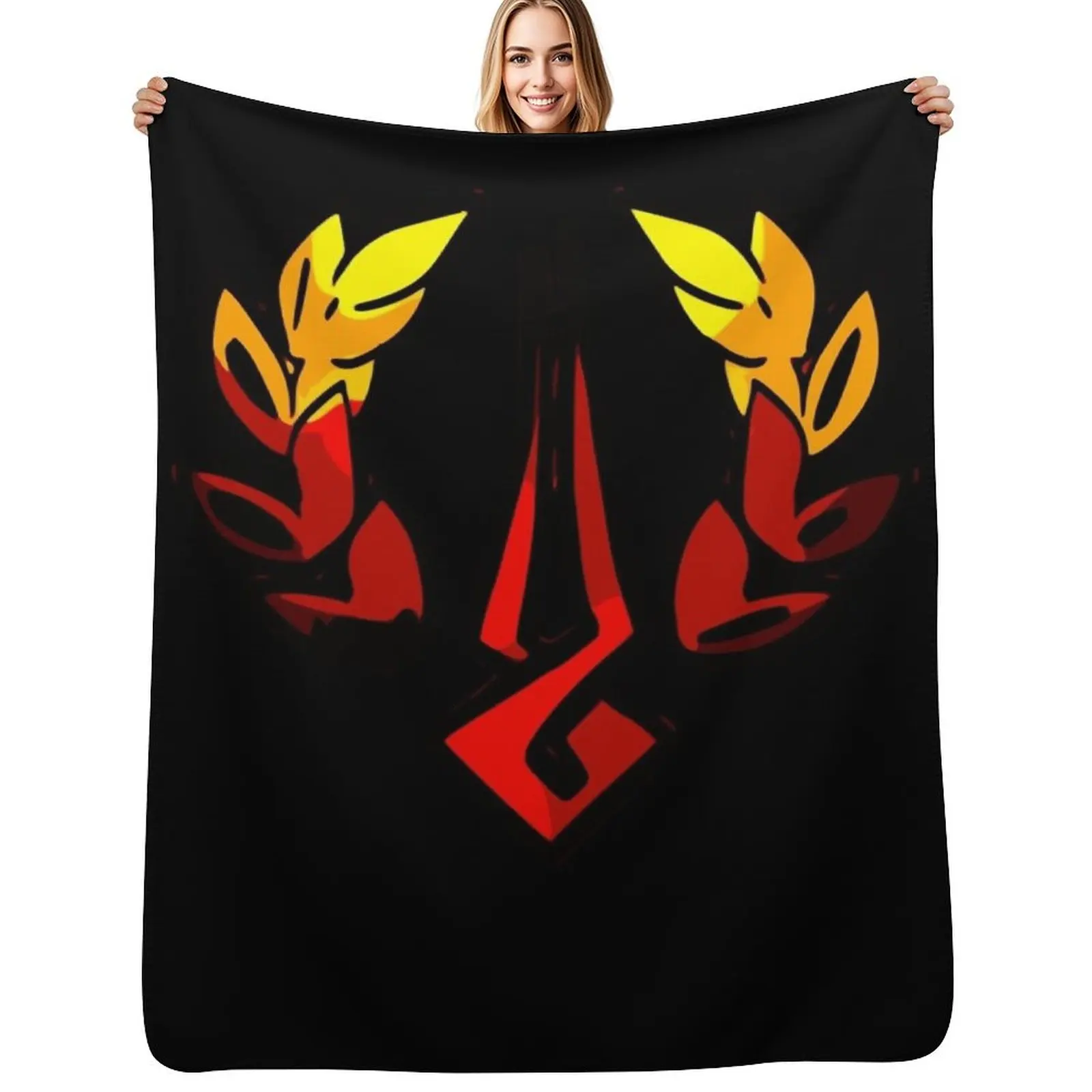 Loading Symbol Hades is a roguelike action dungeon crawler video game Throw Blanket Decoratives Cute Sofas Flannel Blankets