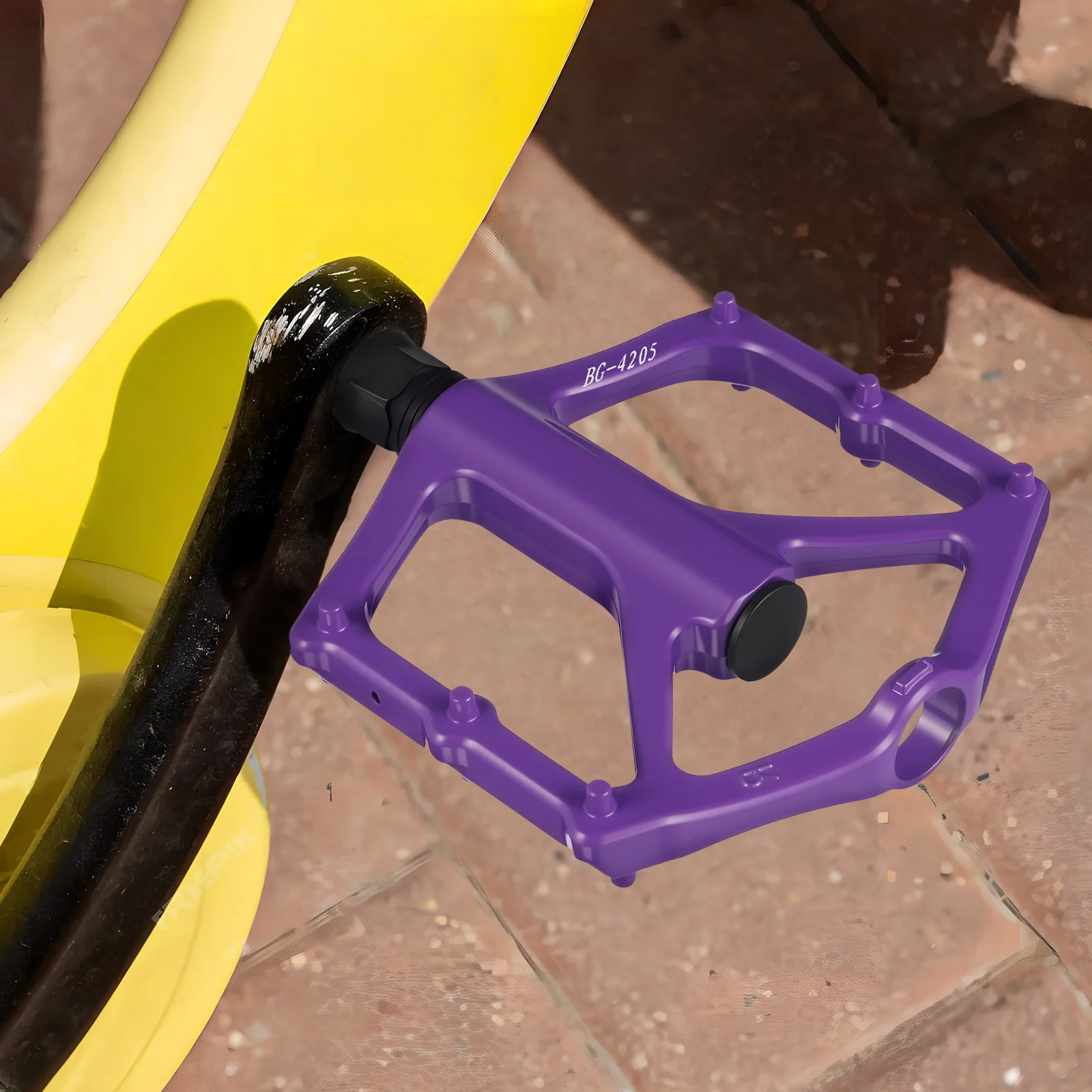 

Пара педалей из алюминиевого сплава, плоские, для замены на велосипеде, для горных и шоссейных велосипедов, для взрослых, с нескользящим покрытием