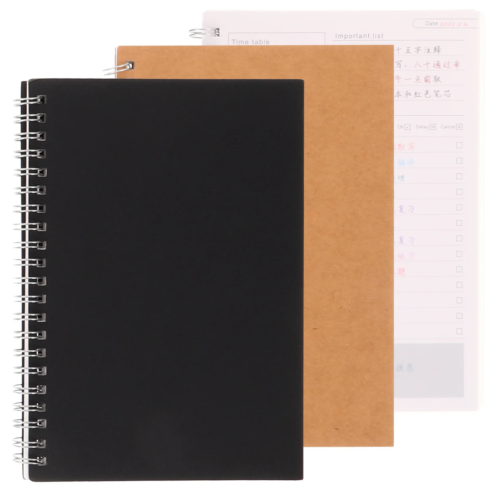 3Pcs Mini Finance Notebook Writing Paper Notepad for Expense Tracking Work Plan Daily Diary Portable Record Book