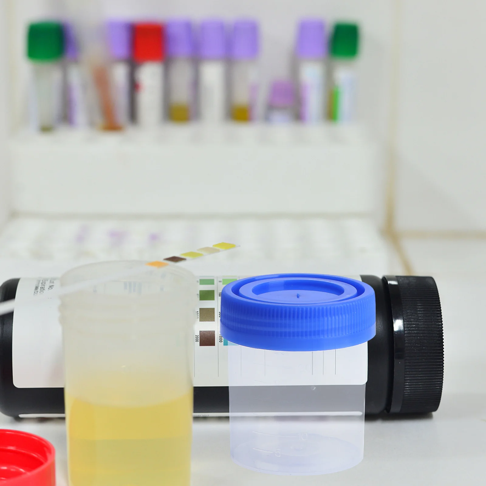 

50Pcs 40Ml Test Cup Leak Resistant Specimen Container for Urine and Liquid Sample Collection in Medical Lab Settings