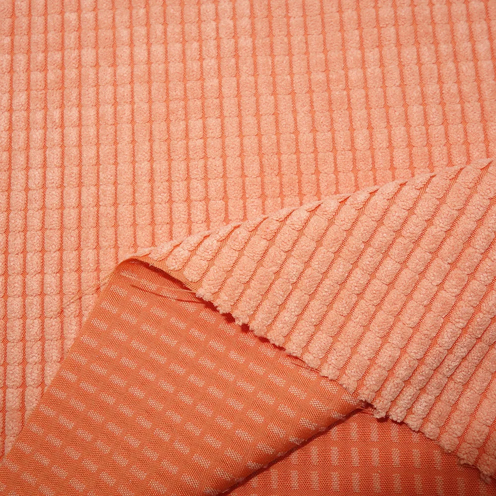 Corn Grain Corduroy Bubble Fabric – Soft Cut Pile Solid Color Material For Sofa, Pillows, Cushions, Toys & DIY Projects