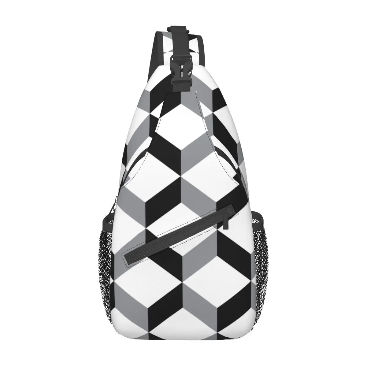 

Tones 3D Cubes Geometric Crossbody Sling Bags Chest Bag Nordic Scandi Abstract Shoulder Backpack Daypack Hiking Outdoor Cycling