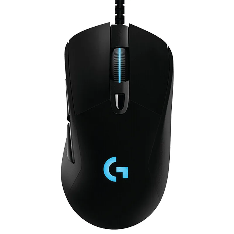 로지텍 G403 히어로 백라이트 유선 게이밍 마우스, 윈도우 및 맥 DPI 100-25,600 IPS 400 + HERO 25K 조절 가능 센서 마우스