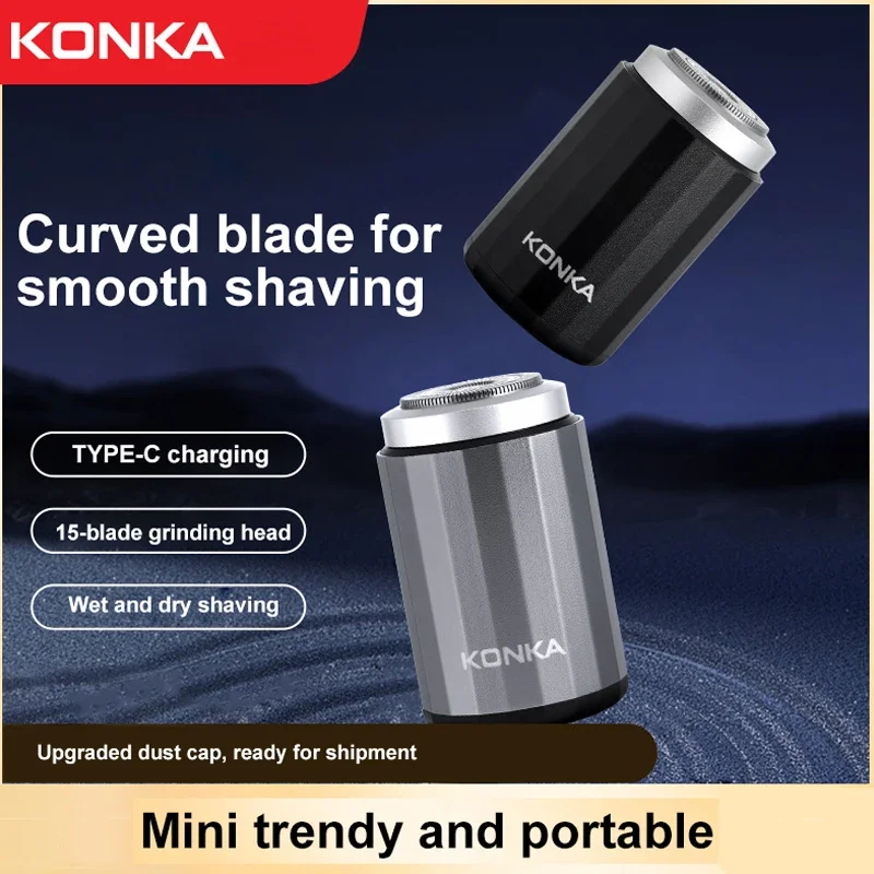 Mini Portable Waterproof Electric Shavers Type-C Rechargable Razor Strong High Speed Long Endurance Suitable Wet and Dry Razor