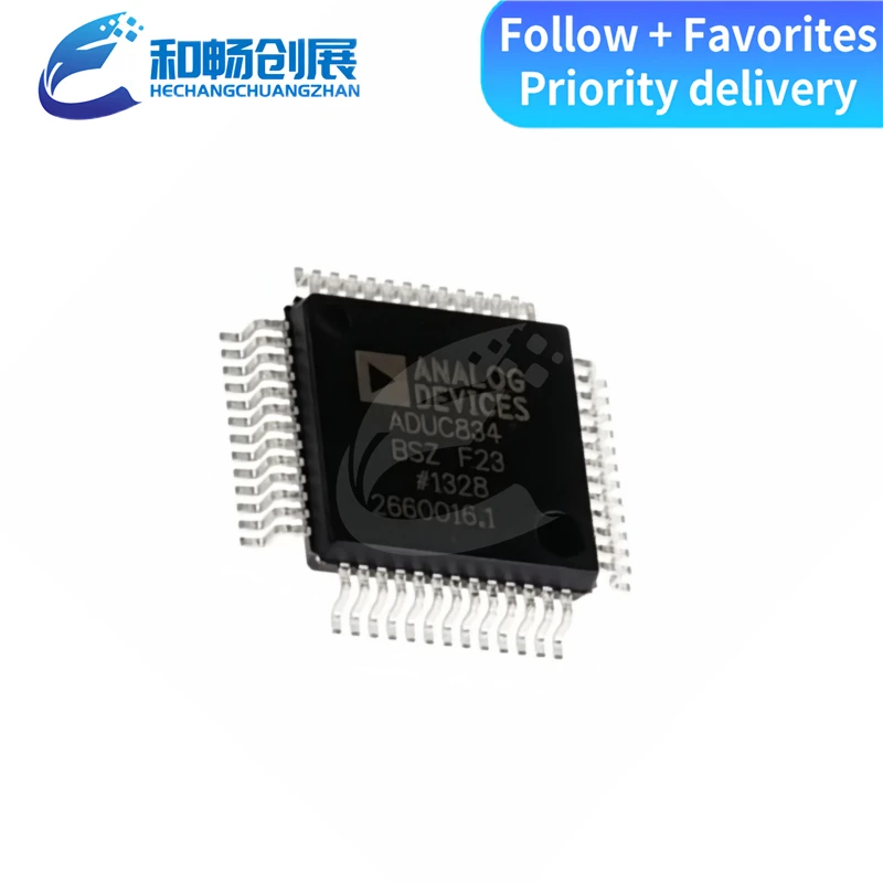 

New original ADUC834BSZ MQFP-52 4-channel I2C interface 8-bit microcontroller chip IC