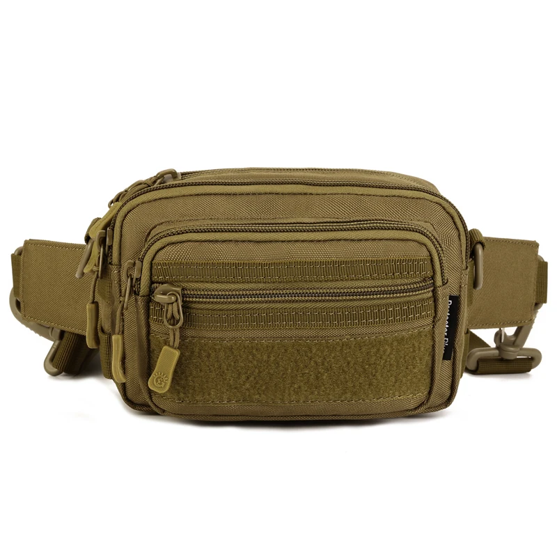 High Quality  Waist Pack Fanny Hip Belt Clutch Bag Molle Men 1000D Nylon Assault Messenger Crossbody Small Shoulder Bag